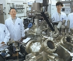 Peneliti di Universitas Fudan, China, ditengah mesin pembuat memori tercepat