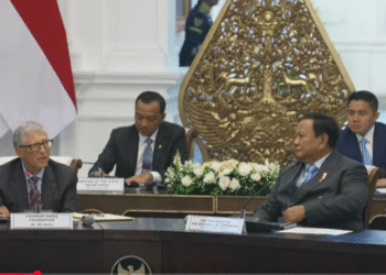 Presiden Prabowo Subianto bertemu Bill Gates di Istana Merdeka. (yt sekretariat pres)