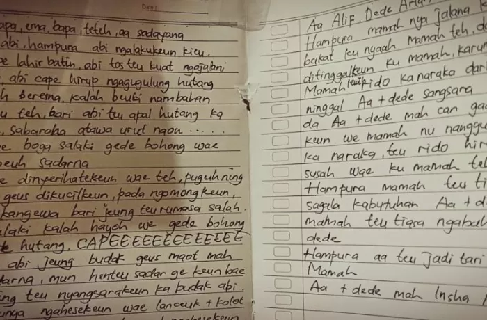 Seorang ibu bunuh diri bersama dua anaknya di Bandung. Aksi tragis ini jadi potret mengenaskan wajah kemiskinan yang masih mencengkeram Indonesia.