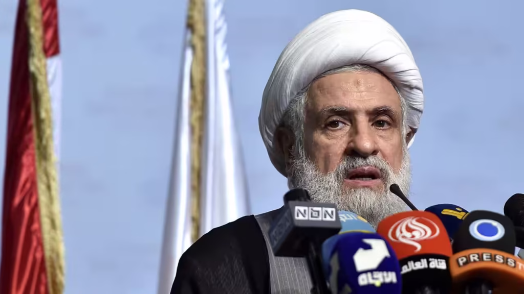 Naim Qassem kritik rencana Gaza Trump sebagai proyek Israel berbalut Amerika.