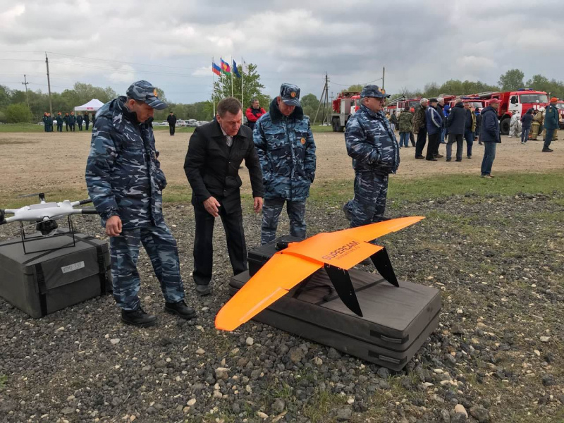 Drone Supercam S350 Rusia digunakan untuk misi pengintaian dan pengawasan jarak jauh.