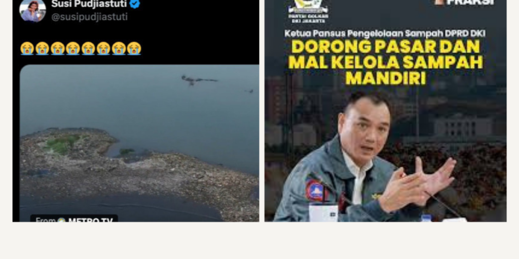 Kritik terhadap Pansus Sampah DKI menguat setelah video Muara Angke yang dibagikan Susi Pudjiastuti memperlihatkan tumpukan sampah di laut.