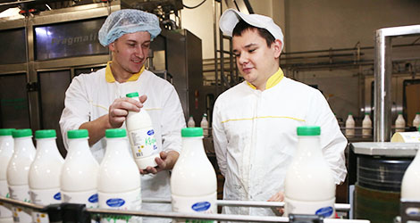 Produk susu kaleng Rogachev yang menjadi ikon industri pangan Belarus.